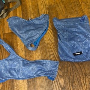Triangl Swimwear Blue Bikini Set